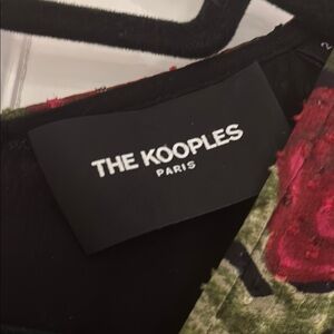 The Kooples Red and Green Floral Dress